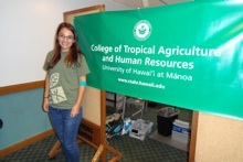 CTAHR student at blood drive